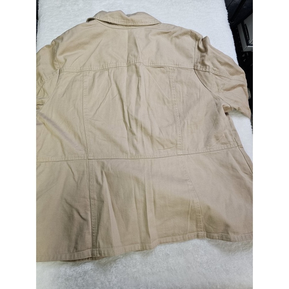 Jessica London Womens Size 26‎ Casual Military Style Khaki Jacket - Picture 5 of 9